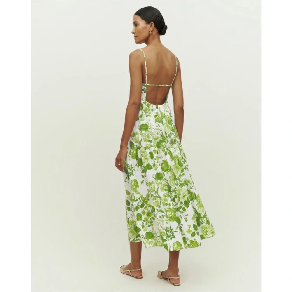 NEW Reformation East Dress Rialto Medium - Picture 6 of 15